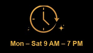 Monday to Saturday 9 AM to 7 PM